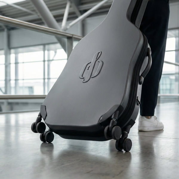 Glides like a carry-on. Protects like a vault.NordicCase rolls beside you — from gate to gig.