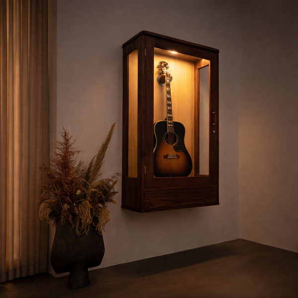 Designed to highlight your favorite guitar — even in the dark.